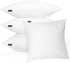 Waterproof Pillow Protector Square Throw Pillow Case Cover 22"x22" 4 Pack