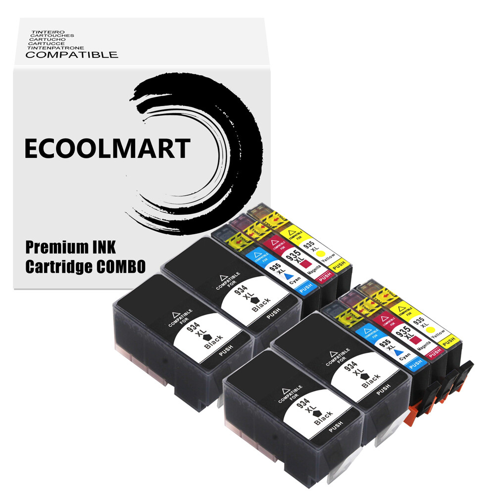 10PK Ink Cartridge replace for HP 934XL 935XL Officejet 6812 6815 6820