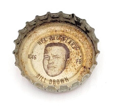 1960s Coca Cola Bill Brown C46 NFL All-Stars Bottle Cap Coke Minnesota Vikings