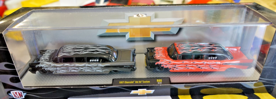 M2 Machines 1957 Chevrolet Bel Air Custom Stretch Rods 1/64 | eBay