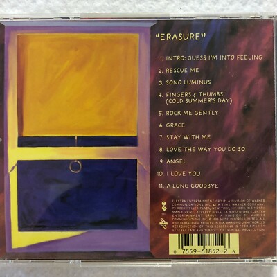 Erasure CD Alternative 1990s 11 Song Studio Album 75596185226| eBay