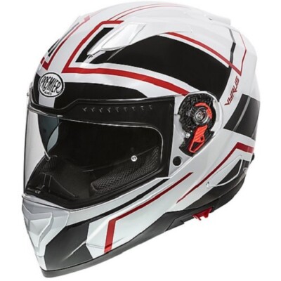 INTEGRALHELM VYRUS ND2 WEISS SCHWARZ ROT PREMIER SIZE XXL