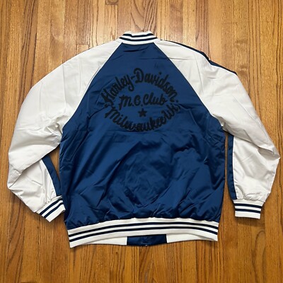 Harley-Davidson Men's Club Crew Bomber Jacket 97439-23VM Blue