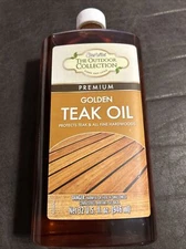 Premium Golden Teak Oil To Protect Outdoor Furniture (32oz)