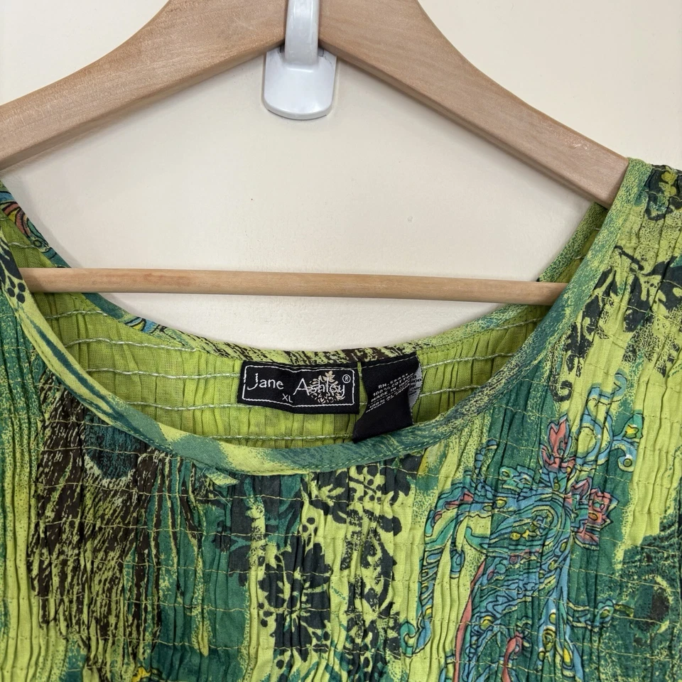 Maxi Vestido Jane Ashley Para Mujer XL Brillante Colorido Calado Boho Hippie Playa Foto 2 de 4