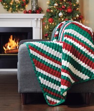 Mary Maxim Holiday Sparkle Blanket
