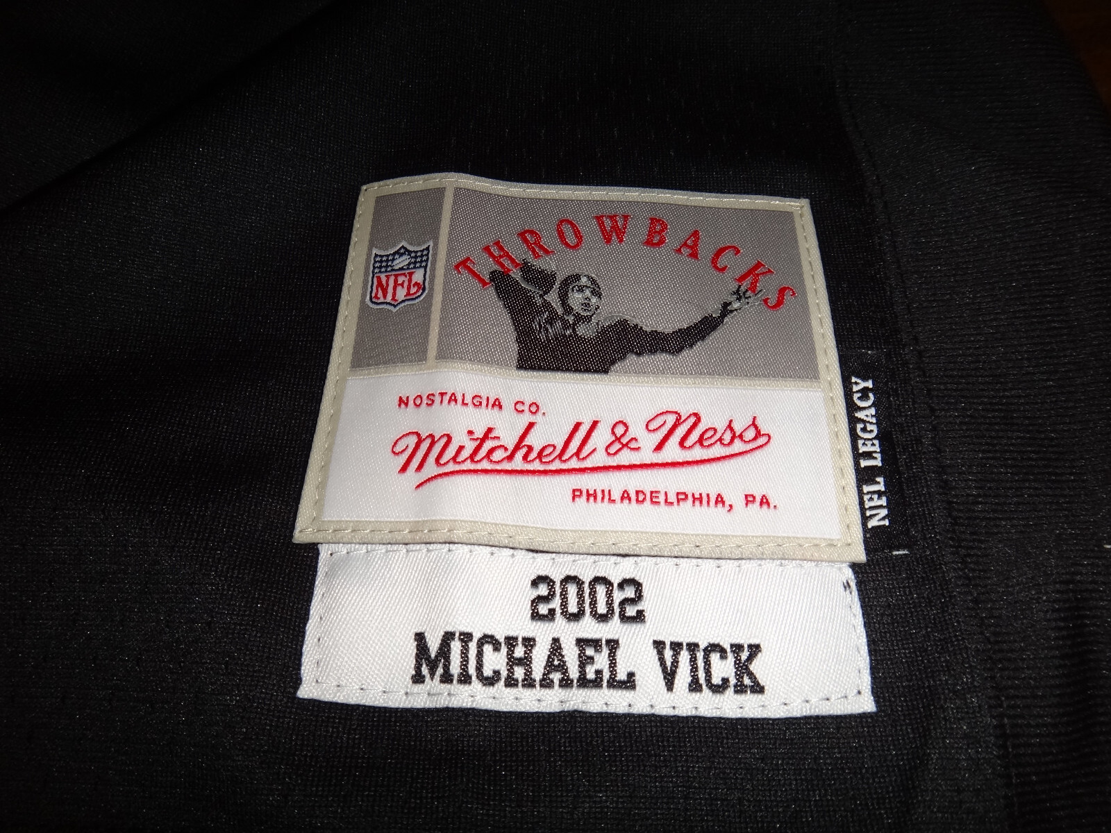 Michael Vick 2002 Mitchell & Ness Falcons Men's Throwback Legacy Jersey