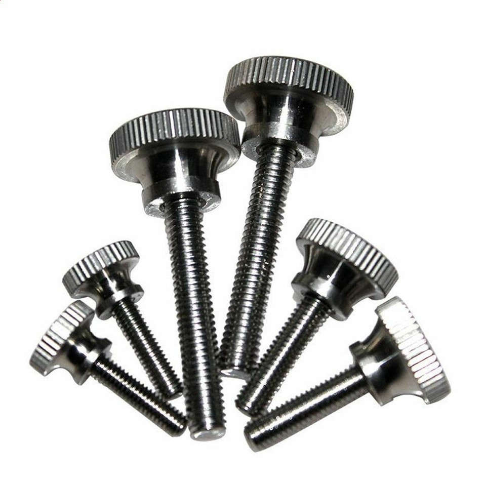 M2 M2.5 M3 M4 M5 M6 Stainless Steel Knurled Knob Thumb Screws - Thumb Screw and Knurling