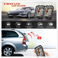 Car Alarm System Engine Start 2 Remote 5000Meter Security Two-way Keyless Entre