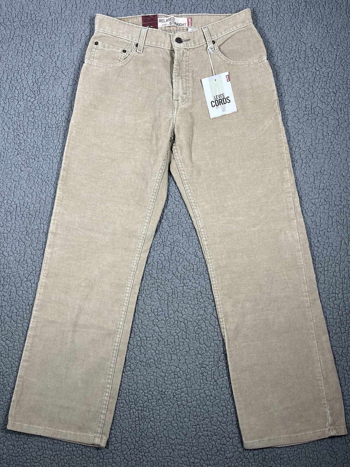Levi's 559 Relaxed Straight Corduroy Cord Pants Men's Size 30 x 30 Brown 2005
