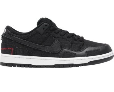 Nike SB Dunk Low Pro QS 'Wasted Youth'  DD8386-001 Men's Size 6 Black White 