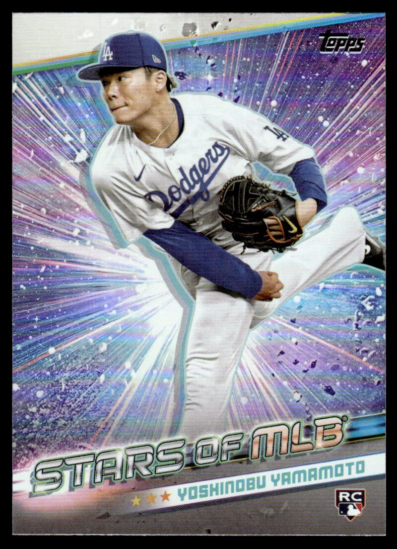 2024 Topps Stars of MLB Baseball Card Yoshinobu Yamamoto RC 2024 Topps Stars of MLB Baseball Card Yoshinobu Yamamoto RC