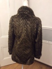 Ronit Zilkha Faux Fur High Shine Raccoon Size Medium Pristine Go By Measurement