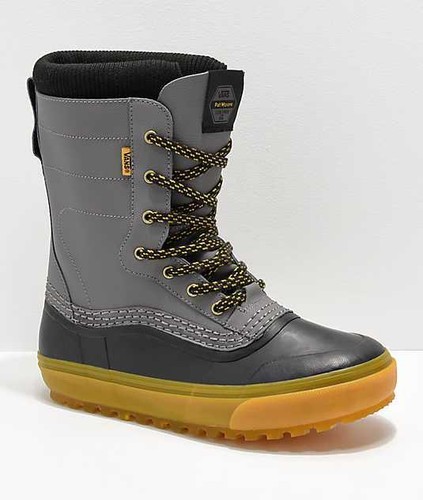 Nuevo Para Hombre Botas Nieve Estándar Vans Pat Moore Negro/Gris VN 0 a 3  tfmrel Snowboard | eBay