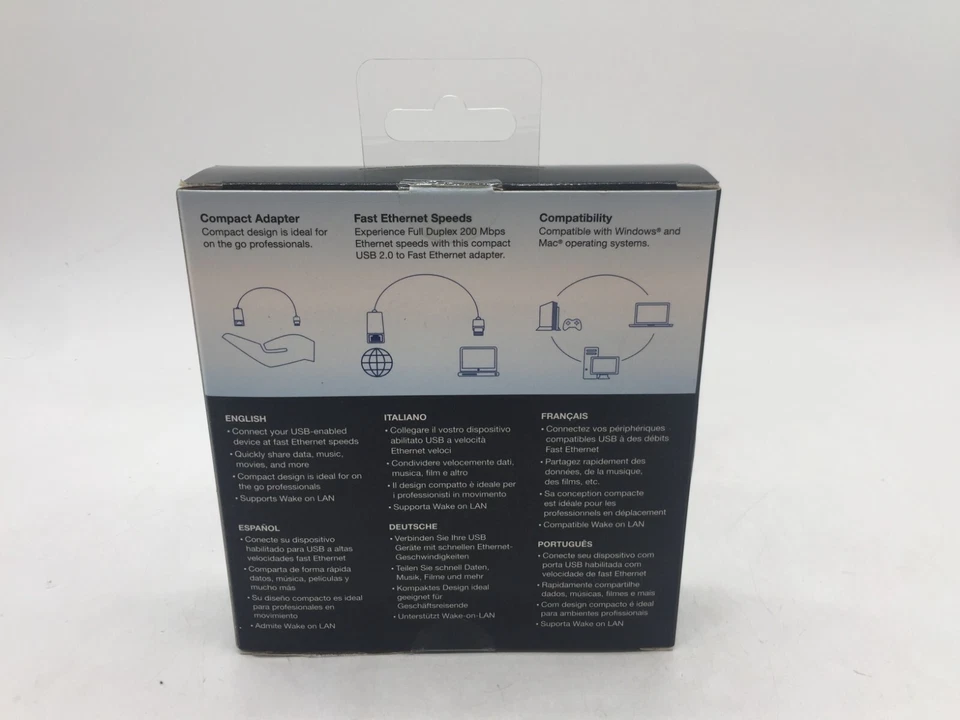 NEW TRENDnet TU2-ET100 Fast Ethernet Adapter USB 2.0 to 10/100 FREE S/H - Image 2 of 3