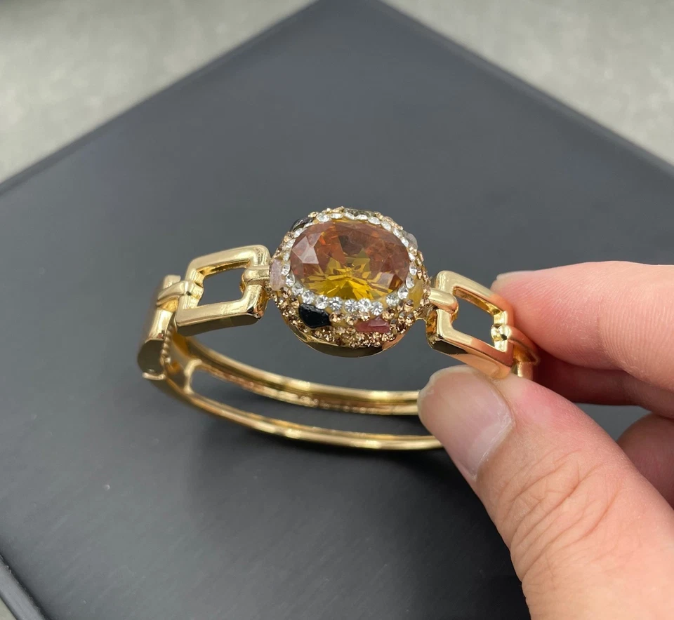 Armband Turmalin Türkischer Sultan-Stein 18K GoldFarbwechsel-Stein Diamant-Armba - Bild 3 von 4