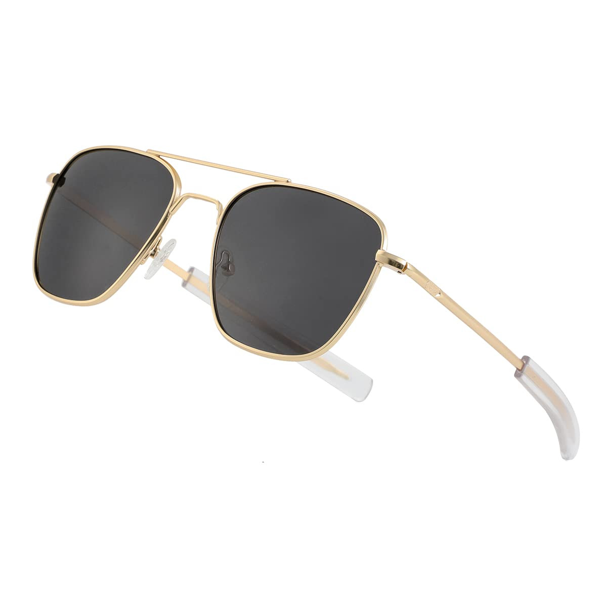 Men's Polarized Aviator Sunglasses Retro Military Style Pilot Sun Glasses Bay...