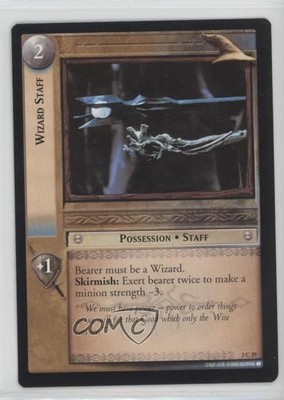 2002 The Lord of the Rings TCG: Mines of Moria Expansion Set Wizard Staff #2C29