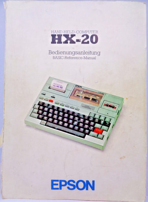 EPSON HX-20 -- BEDIENUNGSANLEITUNG (EPSON - MANUAL) #4DE