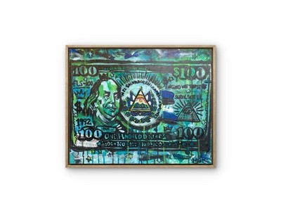 MER  ORIGINAL  STREET ART GRAFFITI HIPSTER WALL ART 16X20 CANVAS ART