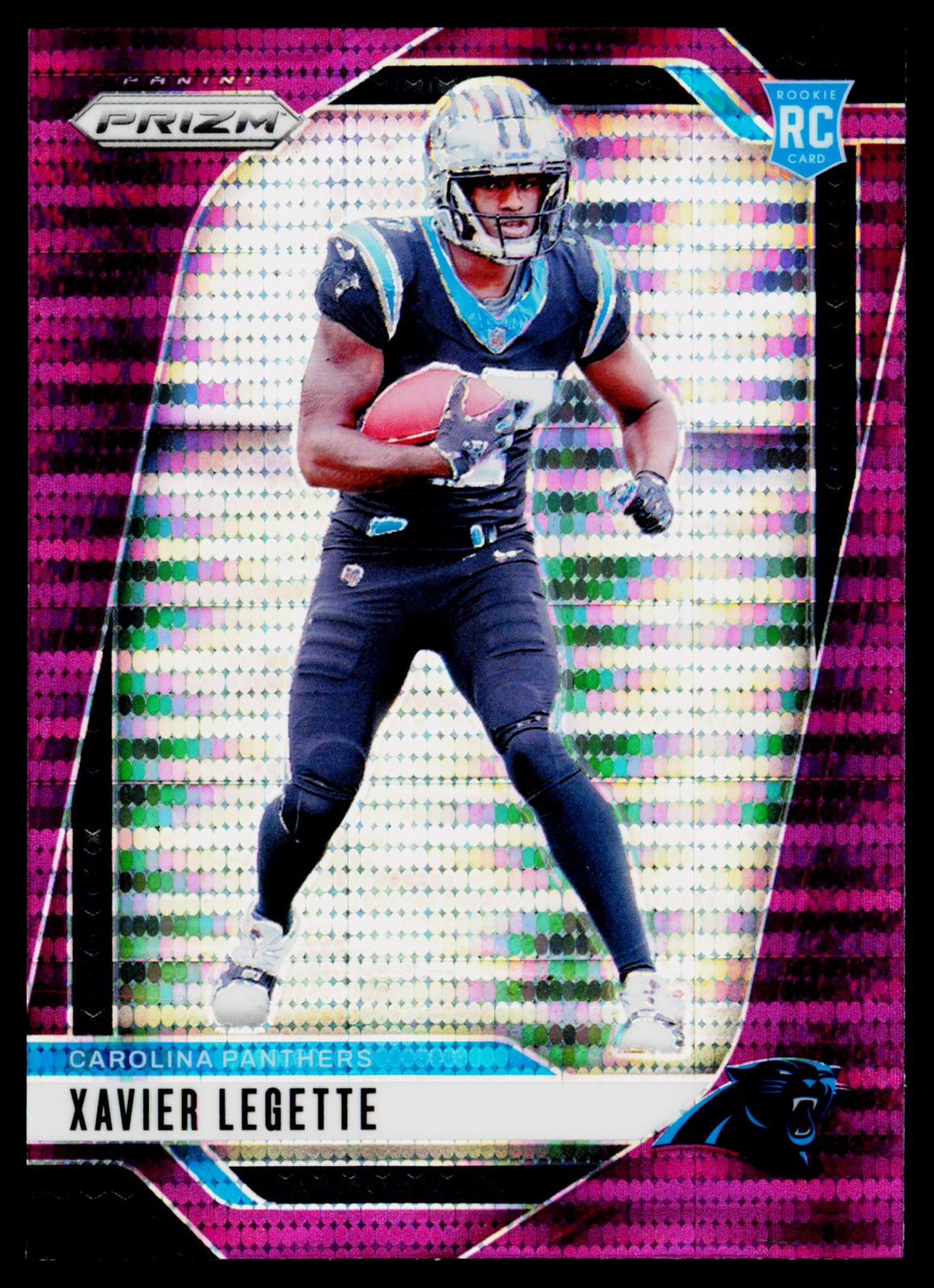 2024 Panini Prizm #398 Xavier Legette Purple Pulsar B19