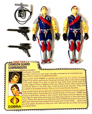 VINTAGE 1980'S G.I JOE COBRA CRIMSON GUARD COMMANDERS 100% COMPLETE TOMAX XAMOT