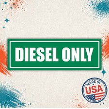 Diesel Only Sticker Decal Uv Laminated Made Usa 4x1.33