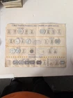 Vintage Shell Oil Mr. President Coin game card & 13 Coins