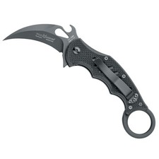 Fox Knives FX-599 G10 Black Emerson Wave Folding Karambit, Rapid One-Handed