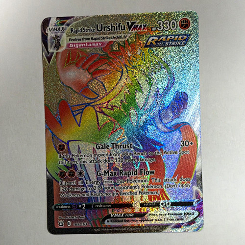 The Pokémon Company Rapid Strike Urshifu VMAX 169/163 Battle Styles SR FA Holo