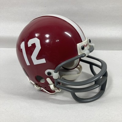 NCAA ALABAMA CRIMSON TIDE NUMBER 12 - RIDDELL  FOOTBALL MINI HELMET - SIZE 3 5/8