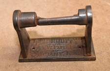 Rare antique patent 1893 cast iron toilet paper holder APW Paper Co Albany NY