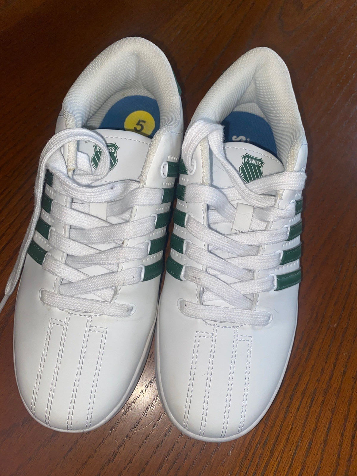 SAOLA K SWISS Scarpe da Tennis Donna (Bianco Verde Jolly) Taglia 5