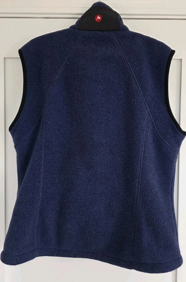 Marmot Women's Medium Blue Polartec Vest Excellent L - Image 2 of 4