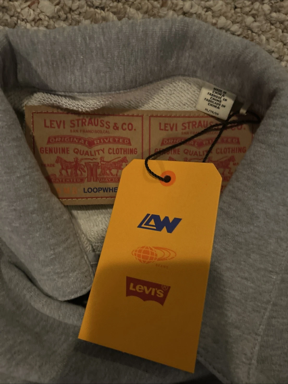Levi's x BEAMS x Loopwheeler Super Wide Type I Jacket Gray XL image 3