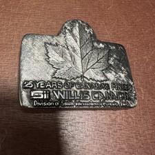 Belt Buckle 25 Years of Canada s Finest Willis Canada Smith Inter. Maple Leaf
