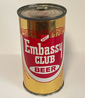 EMBASSY CLUB BEER FLAT TOP CAN BEST BREWING COMPANY CHICAGO IL Michigan Tax Lid