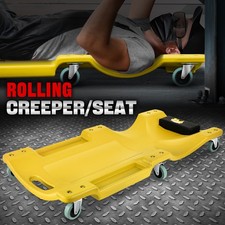 40in Low Profile Mechanic Rolling Creeper Automative Garage Shop Repair Yellow