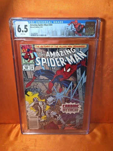 Amazing Spider-Man #359 Newsstand - CGC 6.5 White Pages - First Carnage cameo