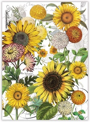 Michel Design Works Kitchen Towel - Sunflower, NEW