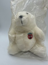 Coca-Cola Plush Polar Bear 1993 New in Package See Photos