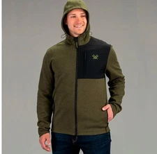 Vortex Optics Anchor Point Fleece Full Zip Jackets Outdoor Hunter Green Sz XXL Z