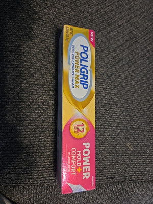 Poligrip Adhesive Power Max Hold + Comfort Denture Adhesive Cream  NEW