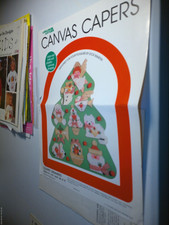 Leisure Arts Canvas Capers COUNTRY ORNAMENTS Plastic Canvas CHRISTMAS pattern