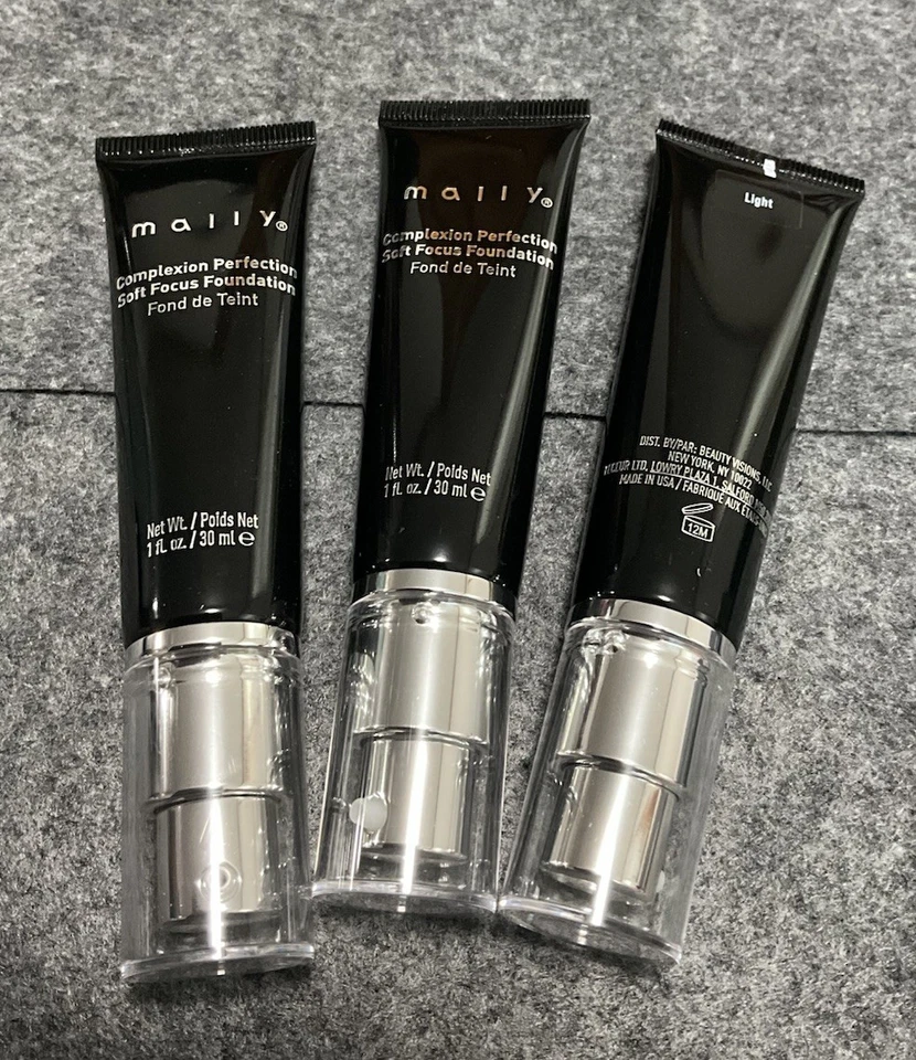 3 Mally Complexion Perfection Soft Focus Foundation* Light*1 oz / 30 ml NWOB - Image 4 of 4