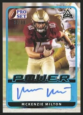 2021 Pro Set Power #BA-MM4 McKenzie Milton Platinum #/99 SN,AU