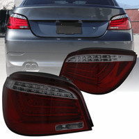 LED Lightbar RüCkleuchten Set FüR BMW E60 LCI 2007 Bis 2010 In Rot Matt GetöNt