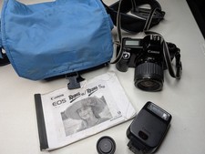 Canon EOS Rebel II 35mm SLR Film Camera with 35-80mm lens, Film, Flash, Manual