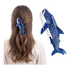 Blue Shark Whale Claw Clips, Whale Shark Hair Clip Hair Clips, Animal Shape H...