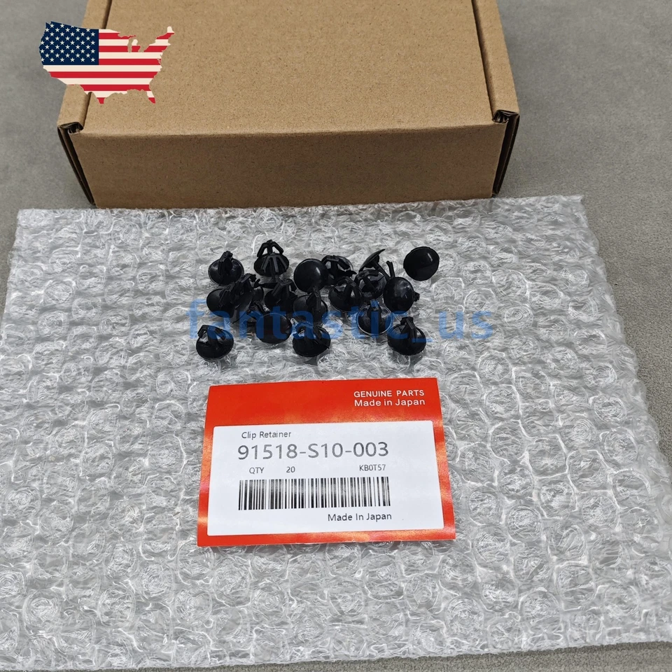 OEM 20PCS Hood Seal Retaining Clip Retainer For Honda Accord Acura 91518-S10-00 Foto 2 de 4